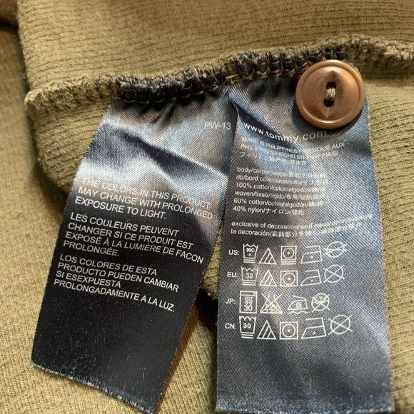 Tommy Hilfiger Henley Sweater Mens XXL Roll Crew Collar Pocket in Sleeve VTG - Picture 9 of 15